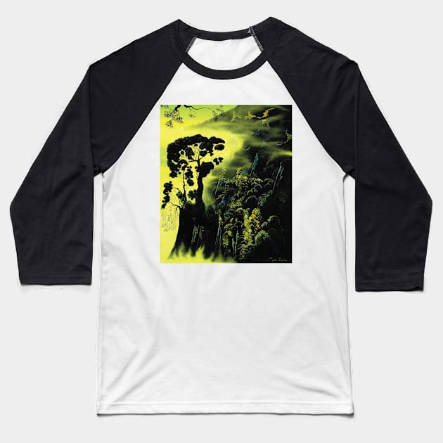 Eyvind Earle Baseball T-Shirt by QualityArtFirst